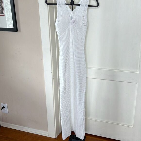 Princess Polly NYMAN MAXI DRESS WHITE Crocheted XS/Small Nwot - Picture 2 of 8